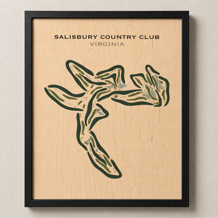 Salisbury Country Club, Virginia - Printed Golf Courses