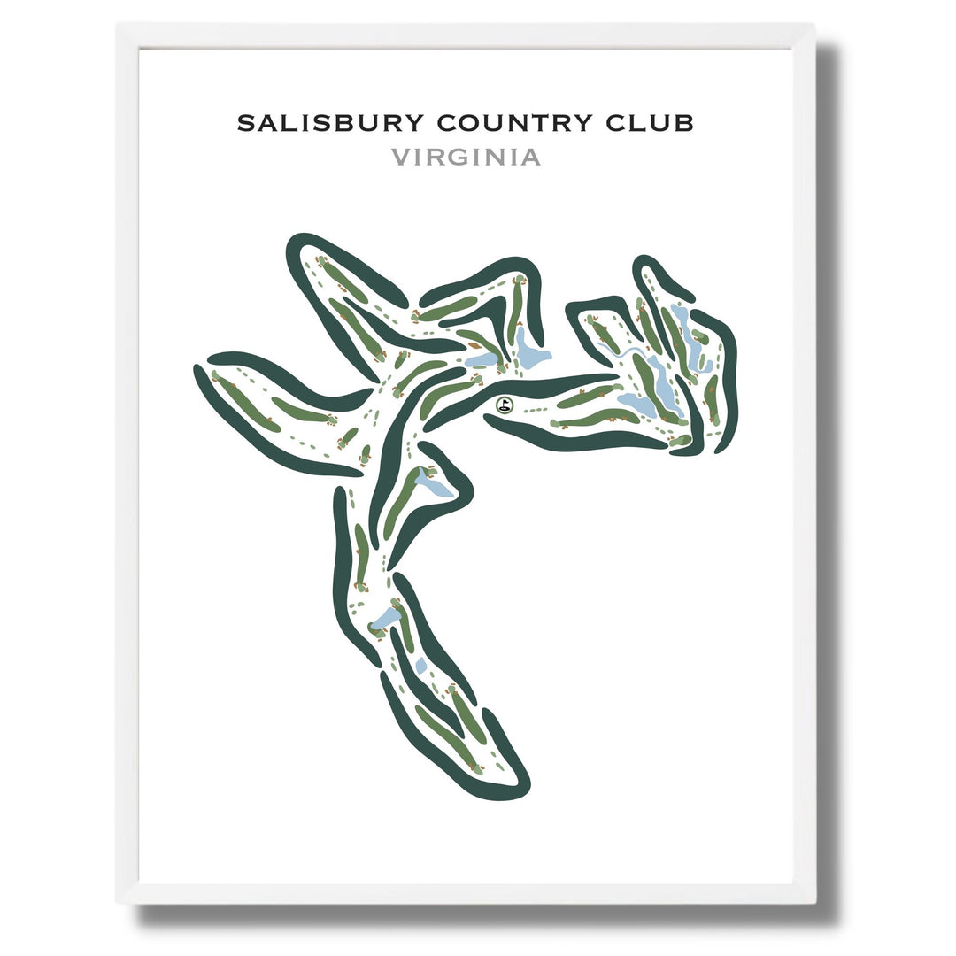 Salisbury Country Club, Virginia - Printed Golf Courses