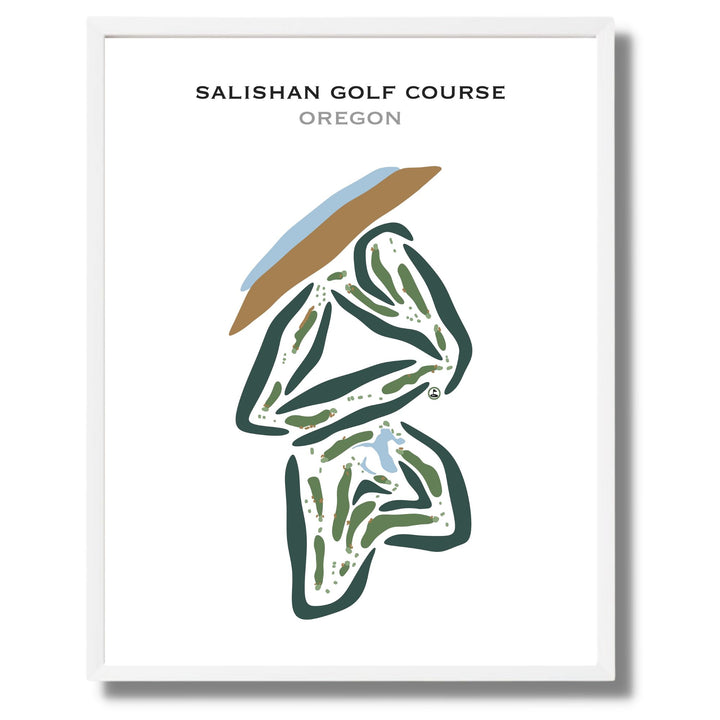 Salishan Golf Course, Oregon- Printed Golf Courses