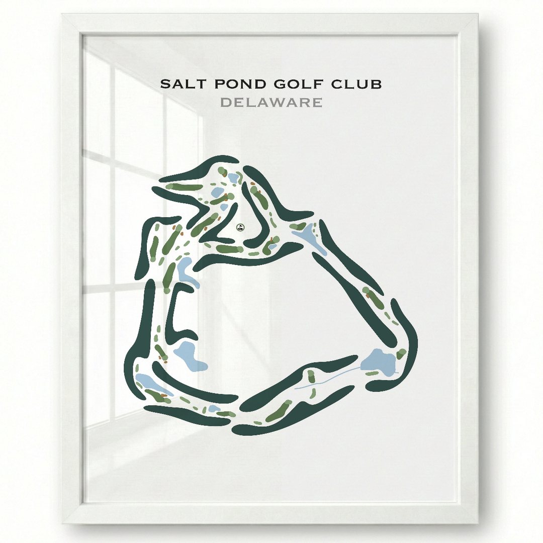Salt Pond Golf Club, Delaware - Printed Golf Course