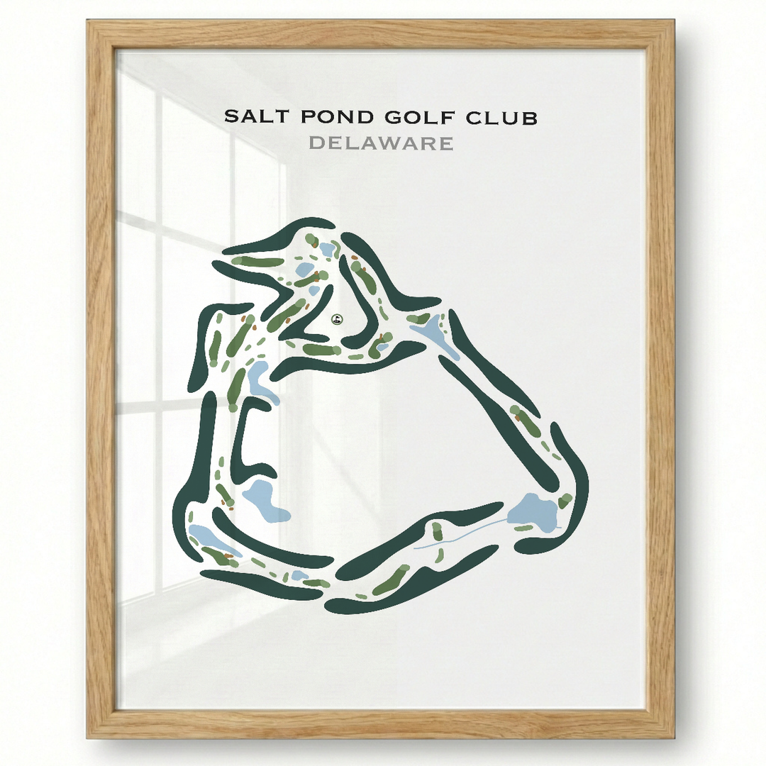Salt Pond Golf Club, Delaware - Printed Golf Course