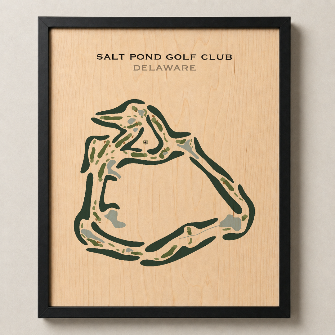 Salt Pond Golf Club, Delaware - Printed Golf Course