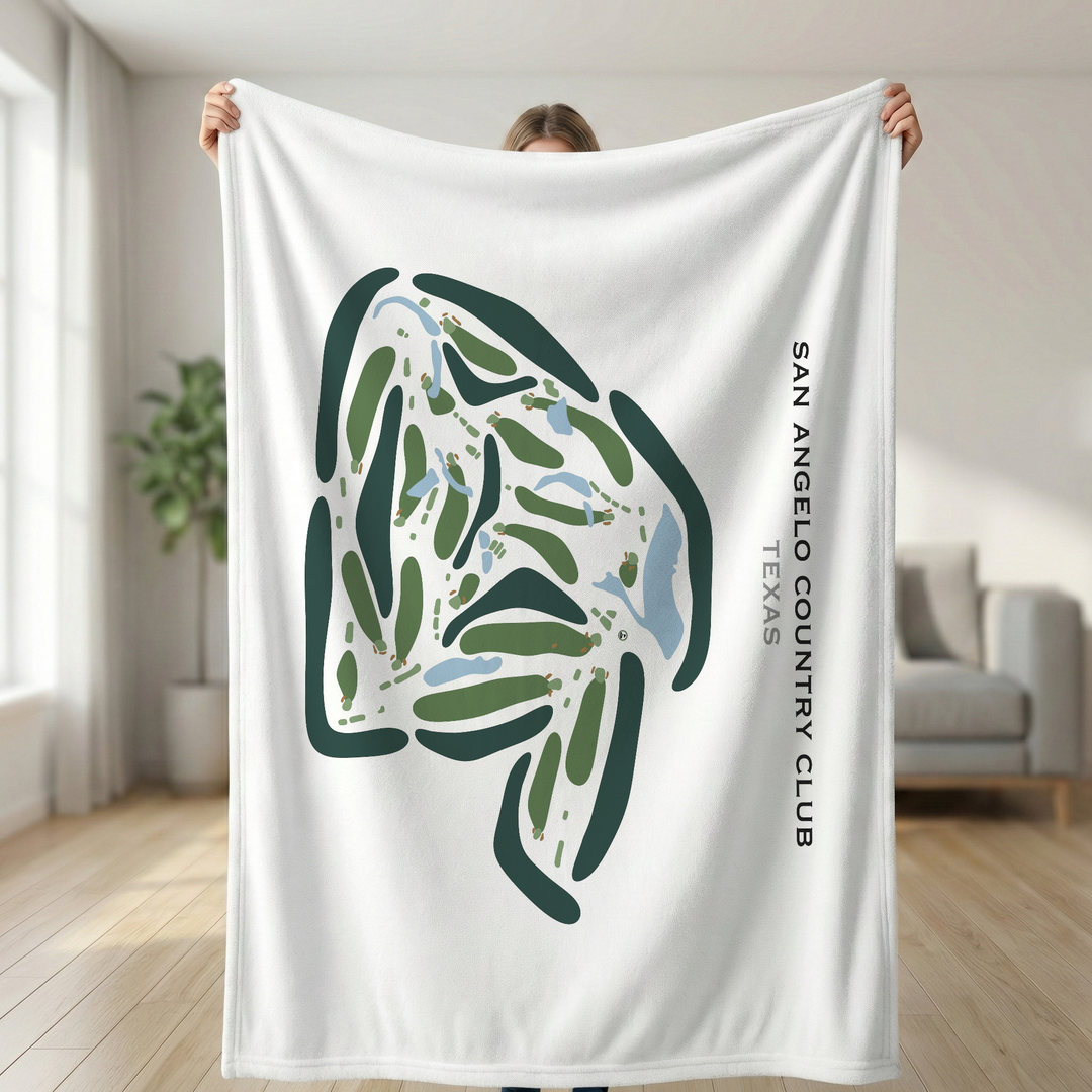 San Angelo Country Club, Texas - Printed Golf Courses