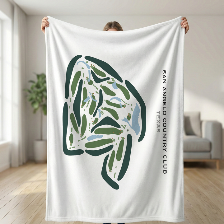 San Angelo Country Club, Texas - Printed Golf Courses