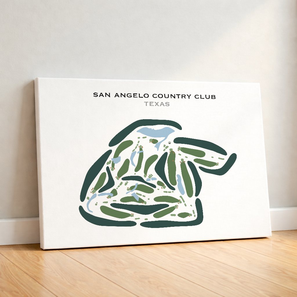 San Angelo Country Club, Texas - Printed Golf Courses