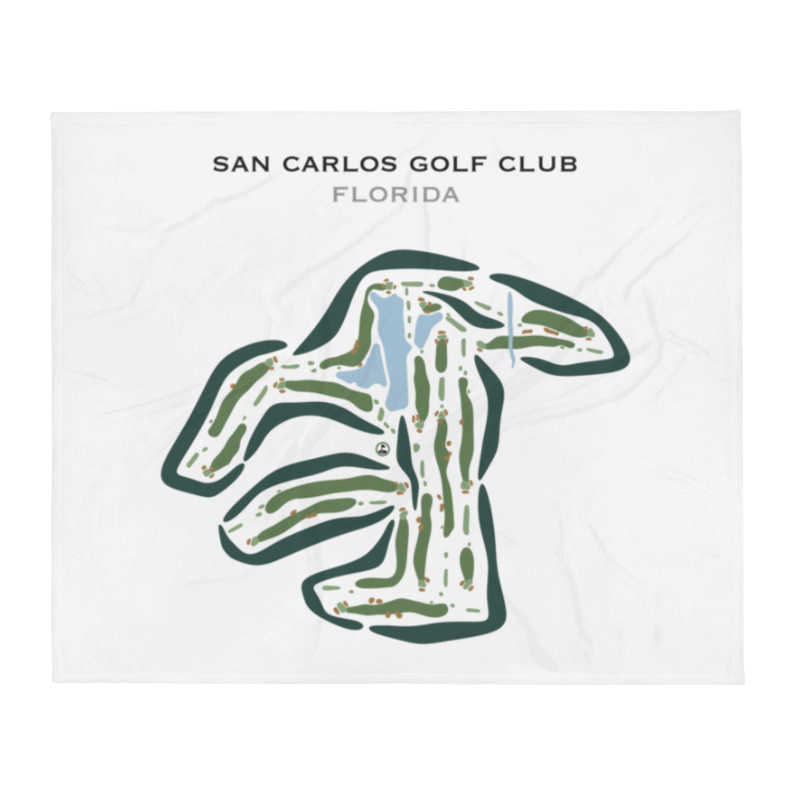 San Carlos Golf Club, Florida - Printed Golf Courses