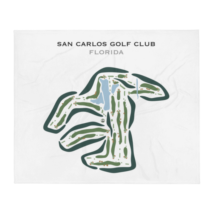 San Carlos Golf Club, Florida - Printed Golf Courses