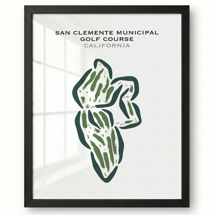San Clemente Municipal Golf Course, California - Printed Golf Courses