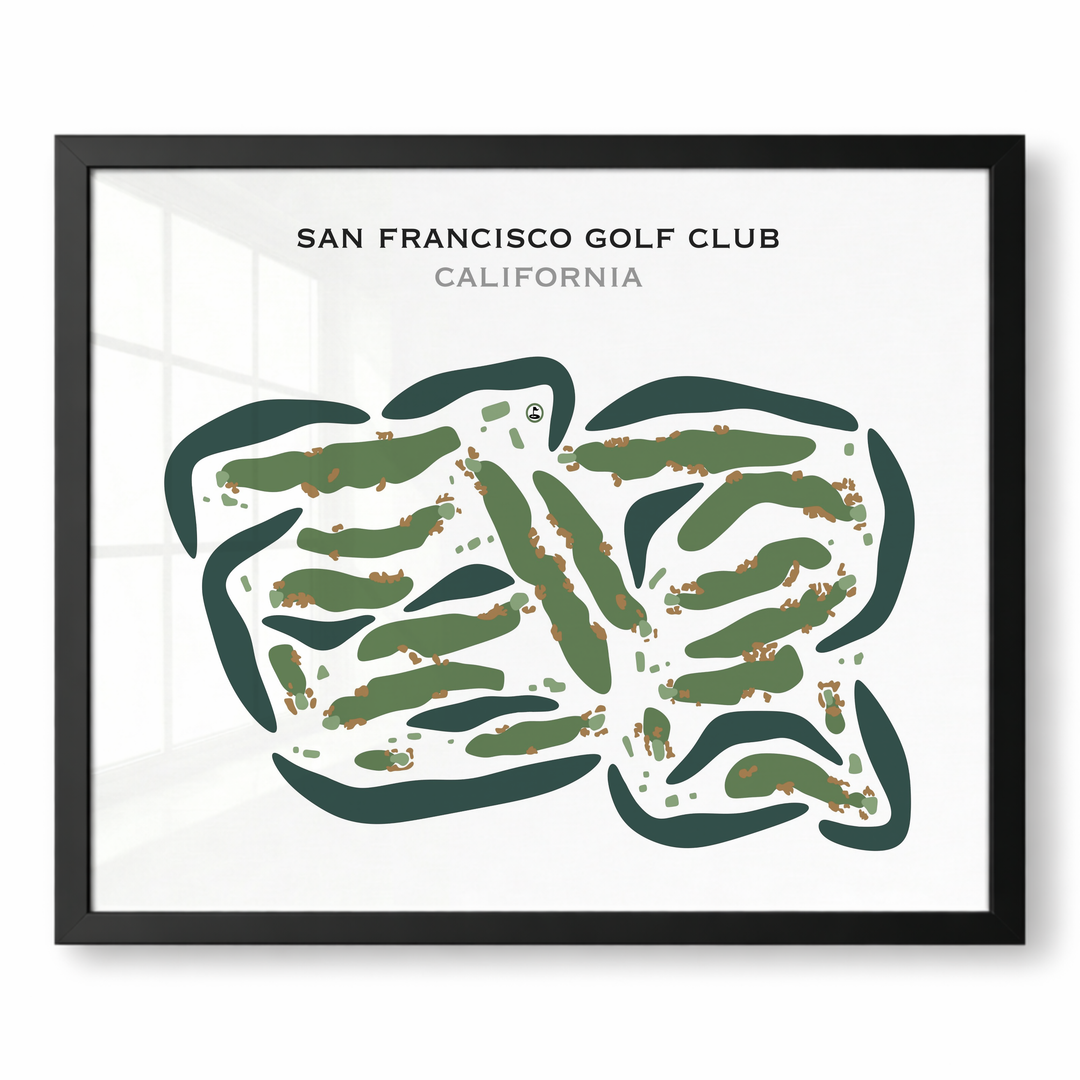 San Francisco Golf Club, California - Printed Golf Courses
