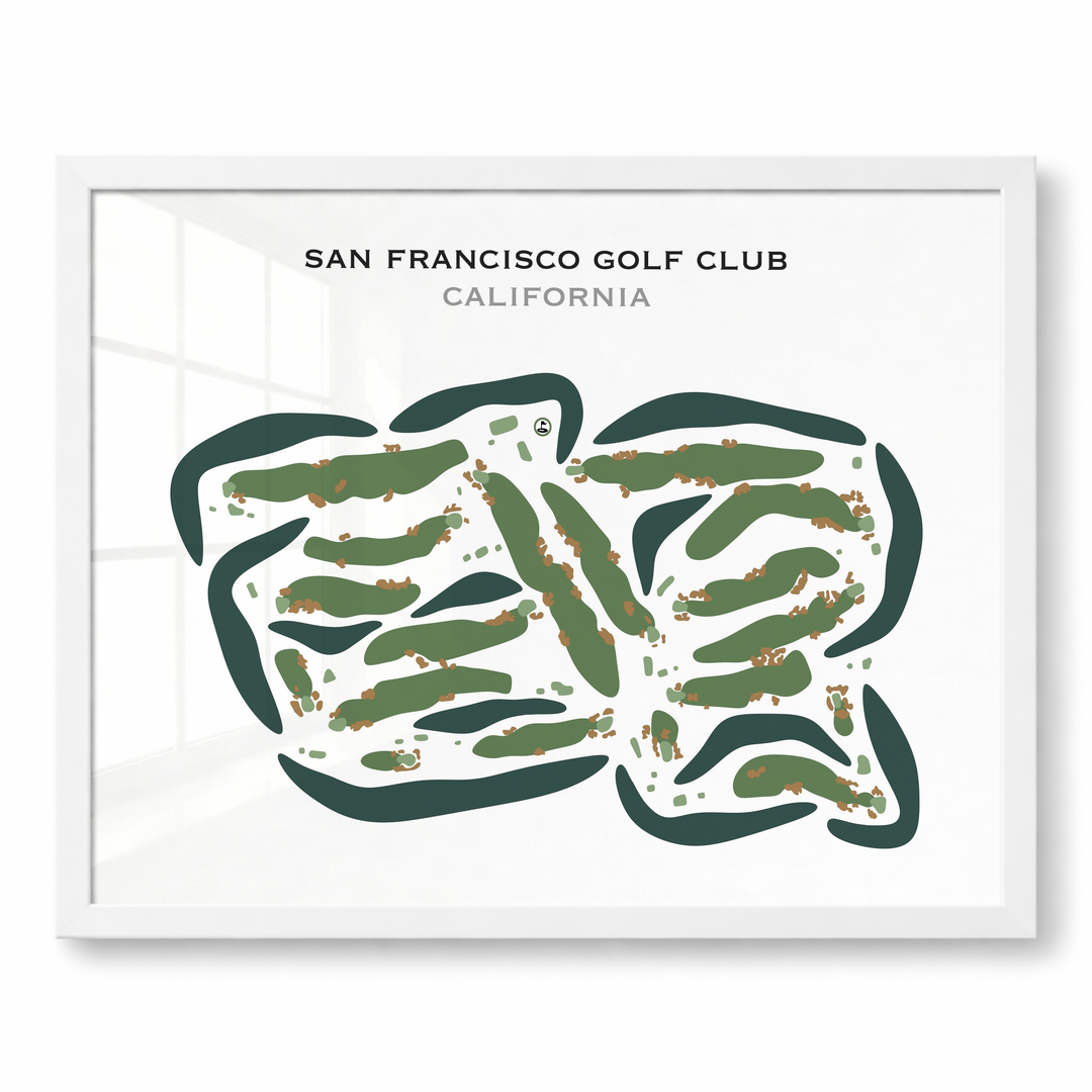 San Francisco Golf Club, California - Printed Golf Courses
