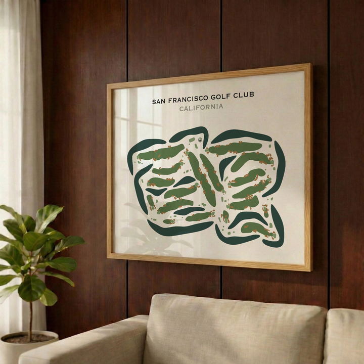 San Francisco Golf Club, California - Printed Golf Courses
