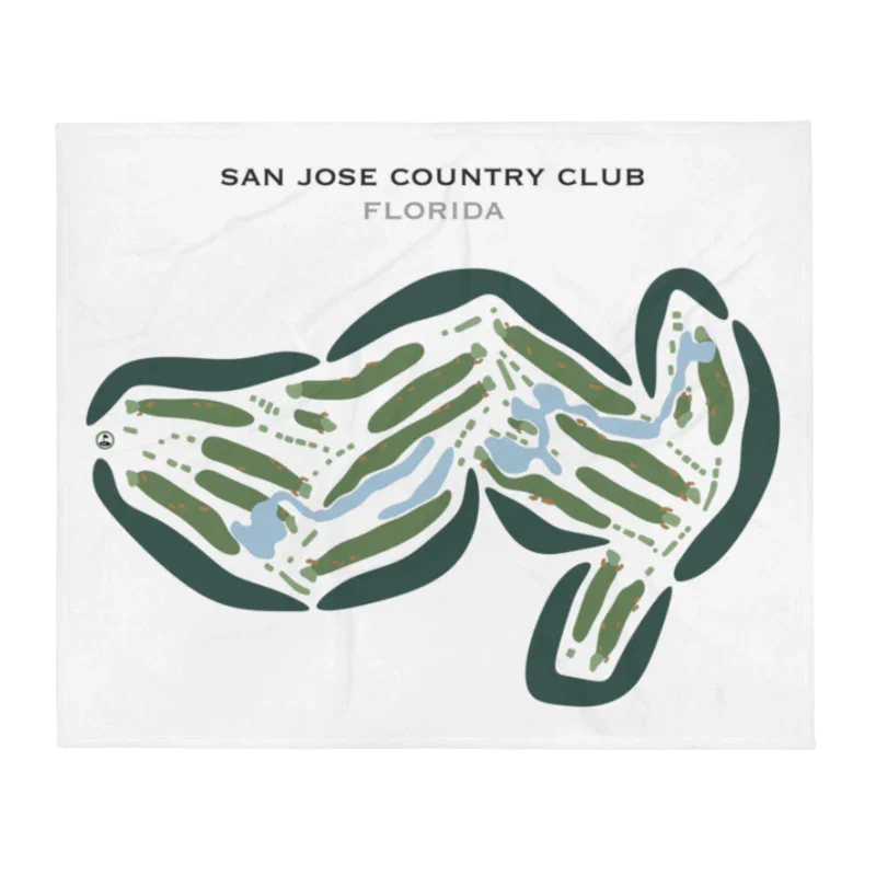 San Jose Country Club, Florida - Printed Golf Courses