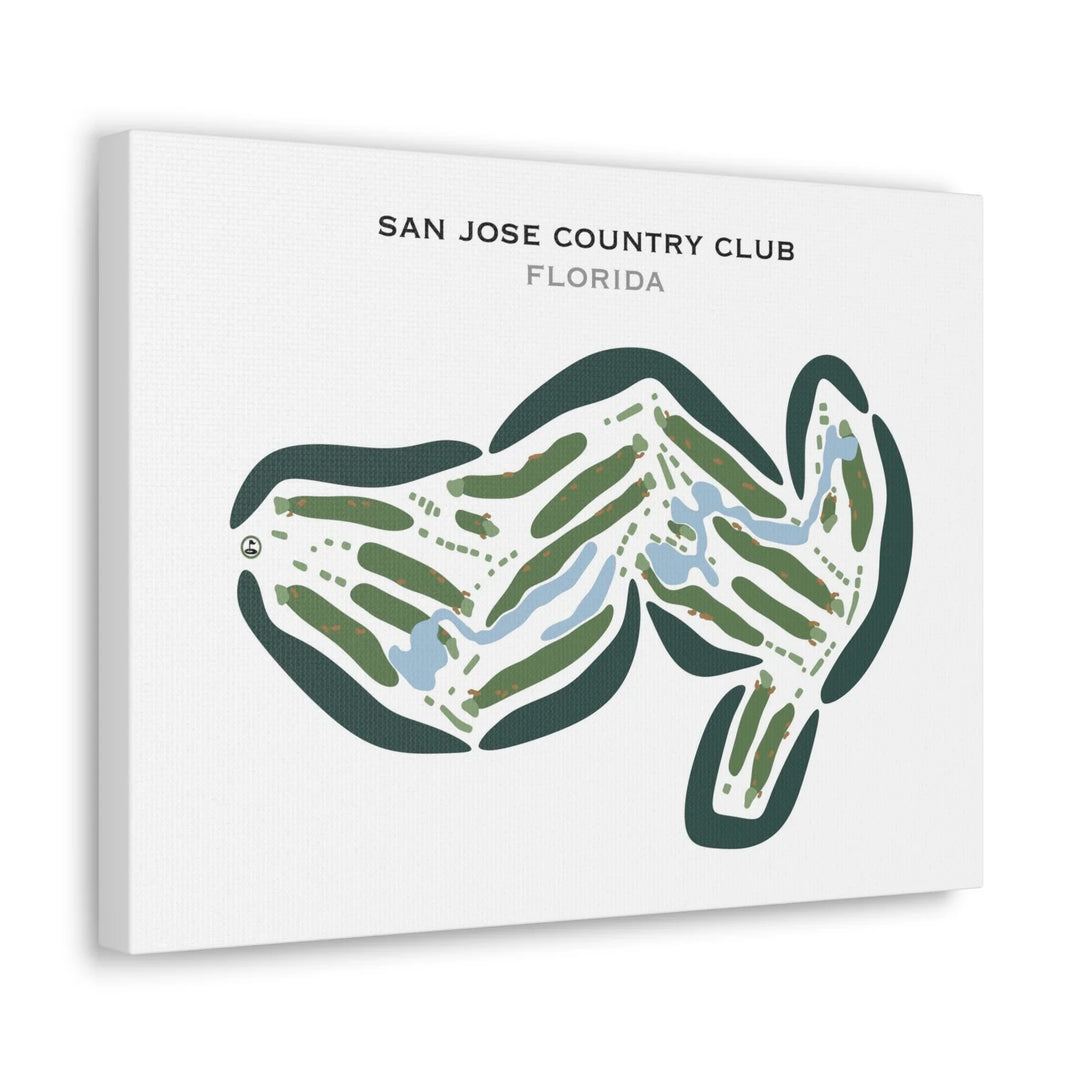 San Jose Country Club, Florida - Printed Golf Courses