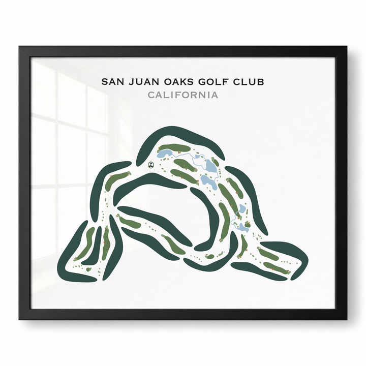 San Juan Oaks Golf Club, California - Printed Golf Courses