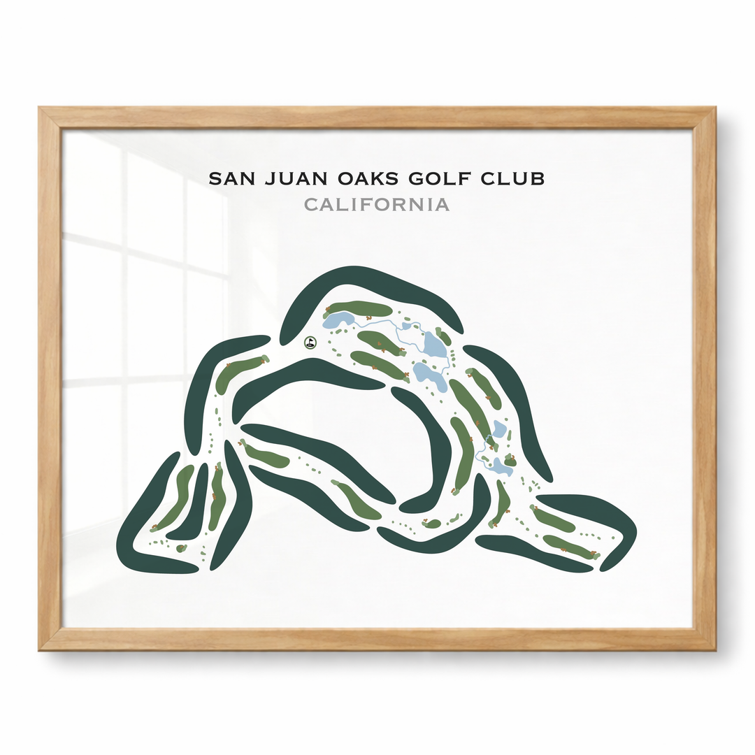 San Juan Oaks Golf Club, California - Printed Golf Courses