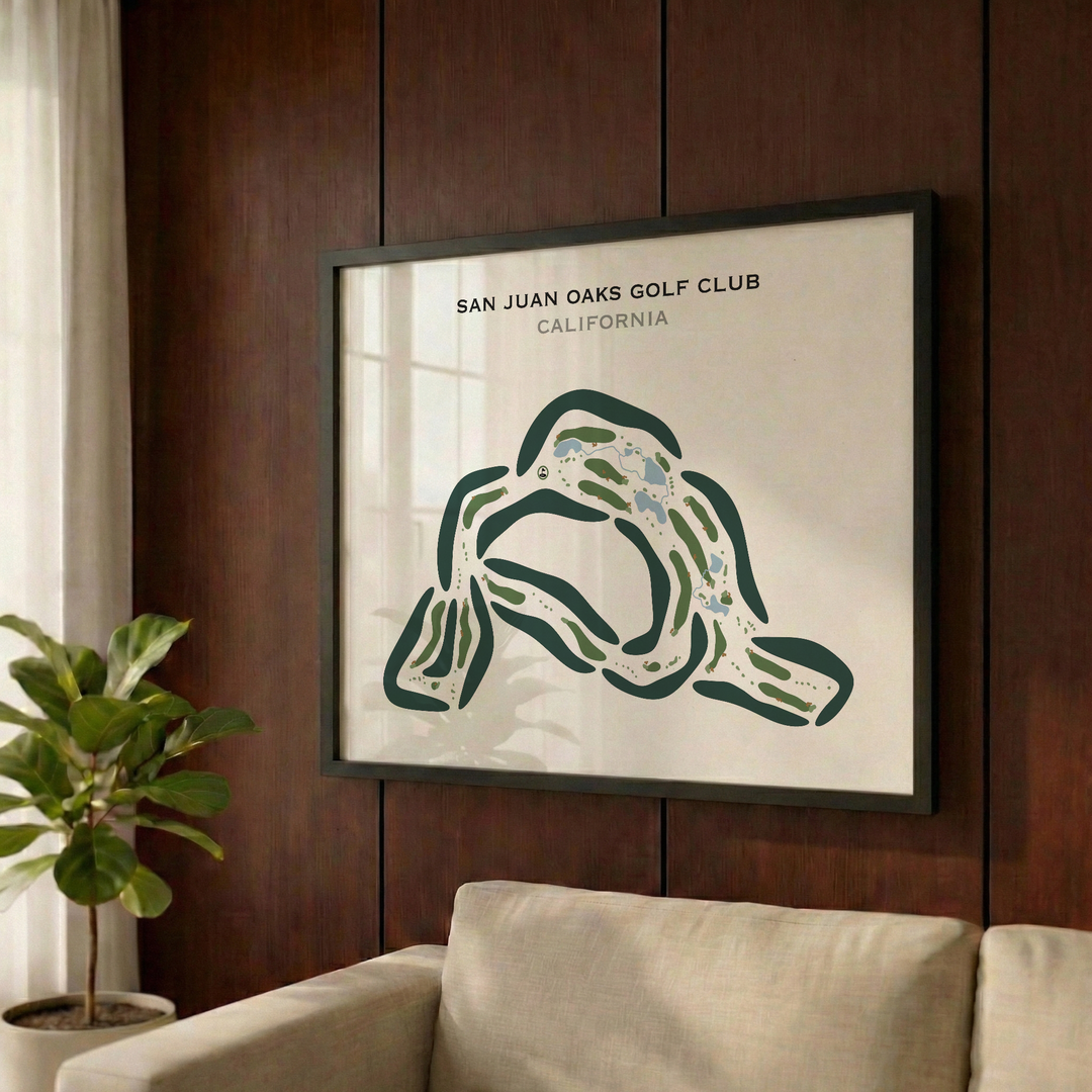 San Juan Oaks Golf Club, California - Printed Golf Courses