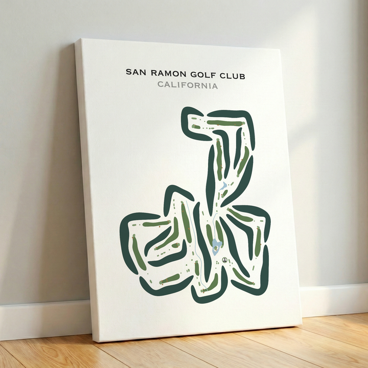 San Ramon Golf Club, California - Printed Golf Courses