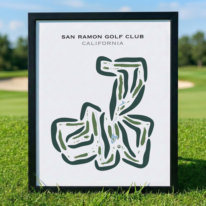 San Ramon Golf Club, California - Printed Golf Courses