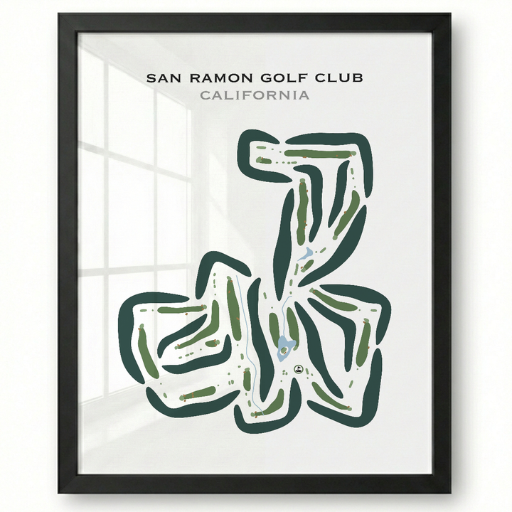 San Ramon Golf Club, California - Printed Golf Courses