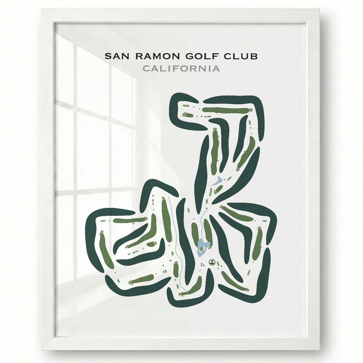 San Ramon Golf Club, California - Printed Golf Courses