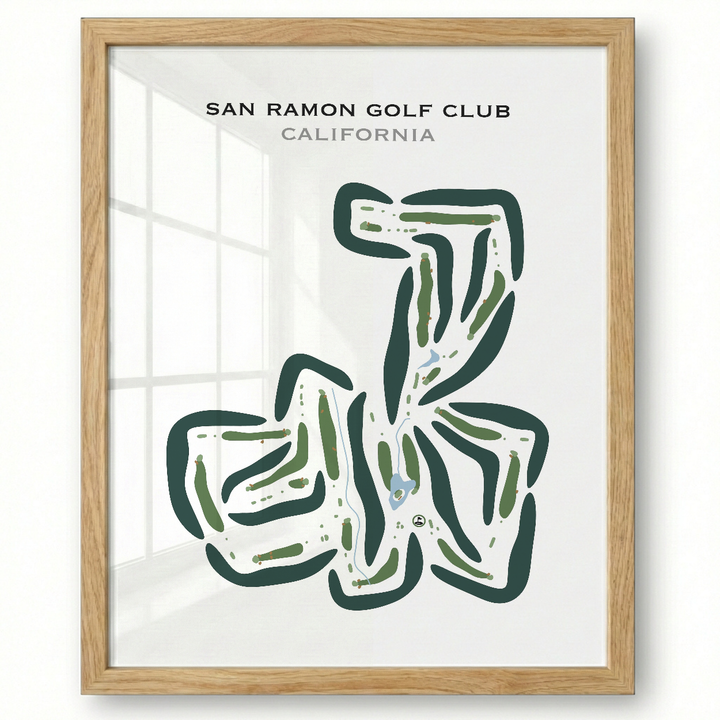 San Ramon Golf Club, California - Printed Golf Courses