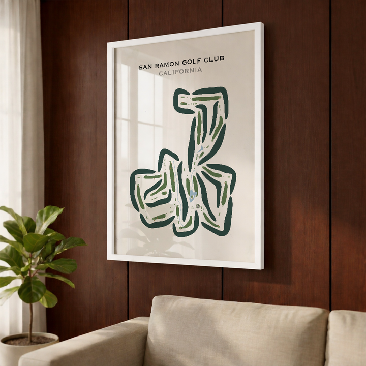 San Ramon Golf Club, California - Printed Golf Courses