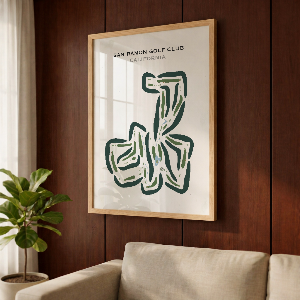San Ramon Golf Club, California - Printed Golf Courses