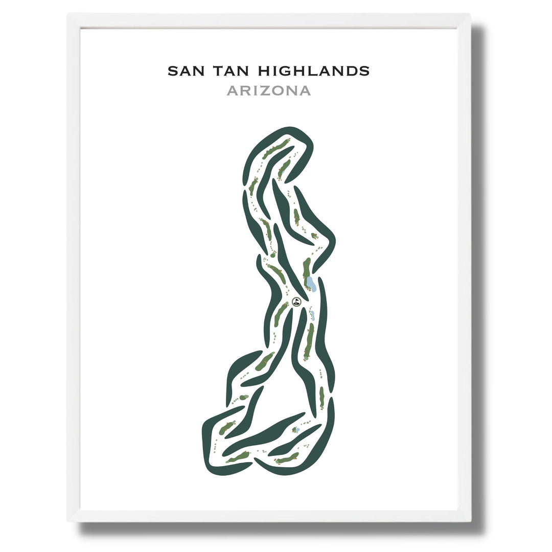 San Tan Highlands, Arizona - Printed Golf Courses