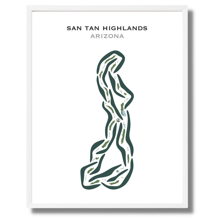 San Tan Highlands, Arizona - Printed Golf Courses