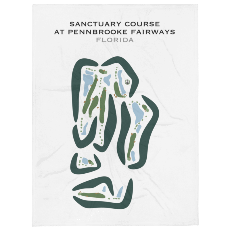Sanctuary Course at Pennbrooke Fairways, Florida - Printed Golf Courses