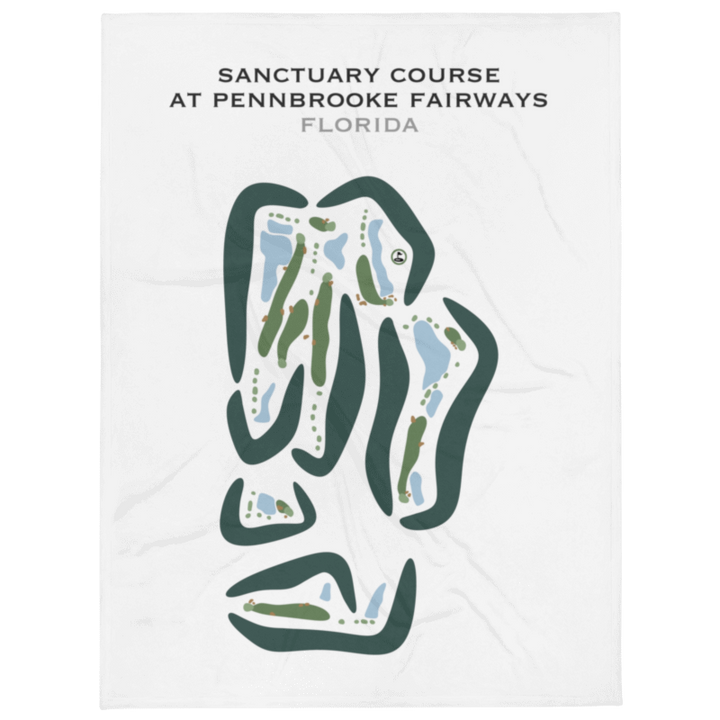 Sanctuary Course at Pennbrooke Fairways, Florida - Printed Golf Courses