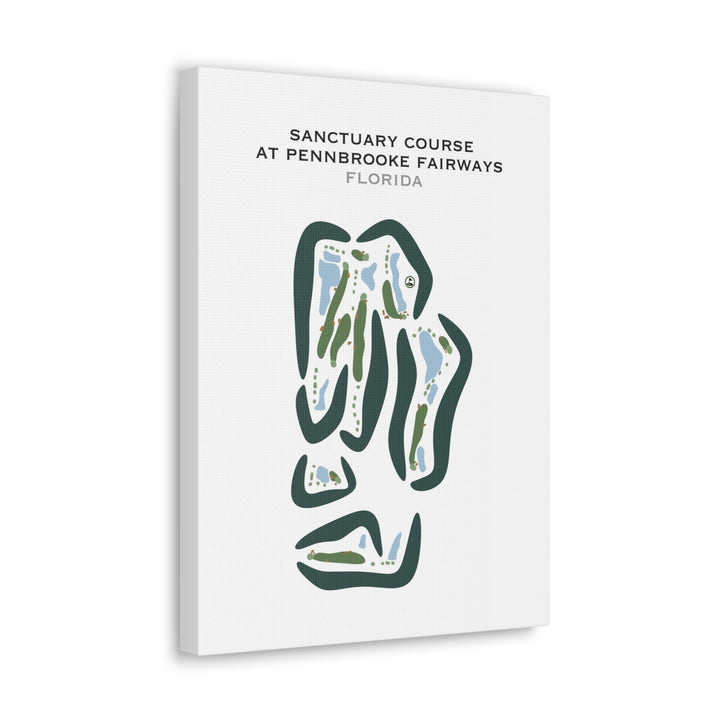 Sanctuary Course at Pennbrooke Fairways, Florida - Printed Golf Courses