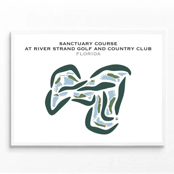 Sanctuary Course at River Strand Golf & Country Club, Florida - Printed Golf Courses