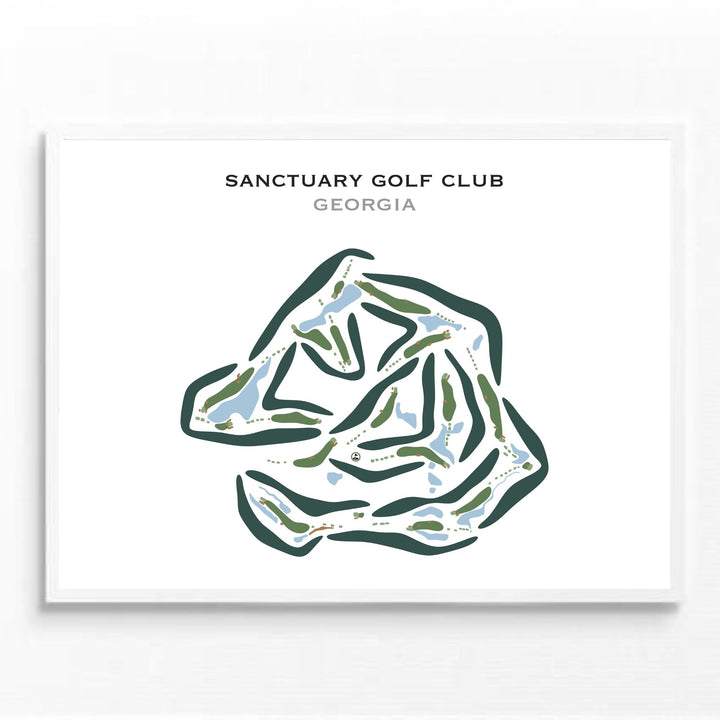 Sanctuary Golf Club, Georgia - Printed Golf Courses