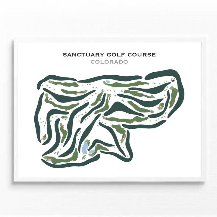 Sanctuary Golf Course, Colorado - Printed Golf Courses - Golf Course Prints