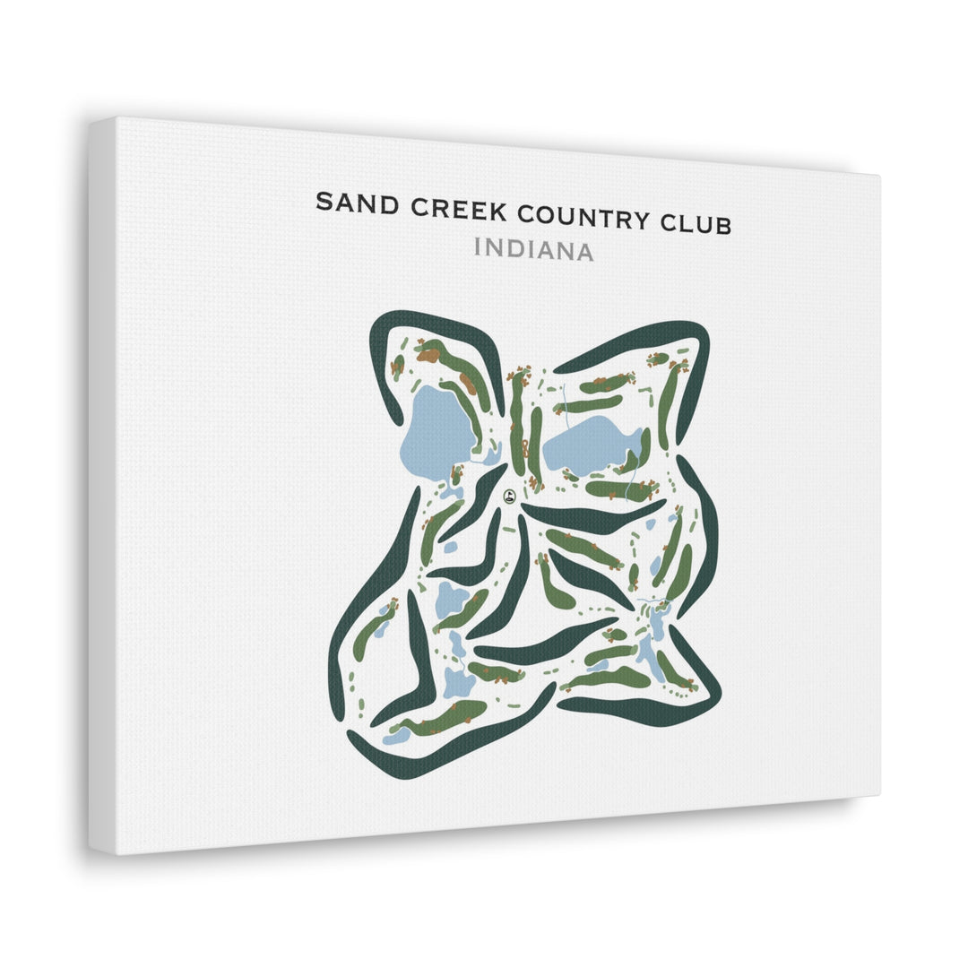 Sand Creek Country Club, Indiana - Printed Golf Courses