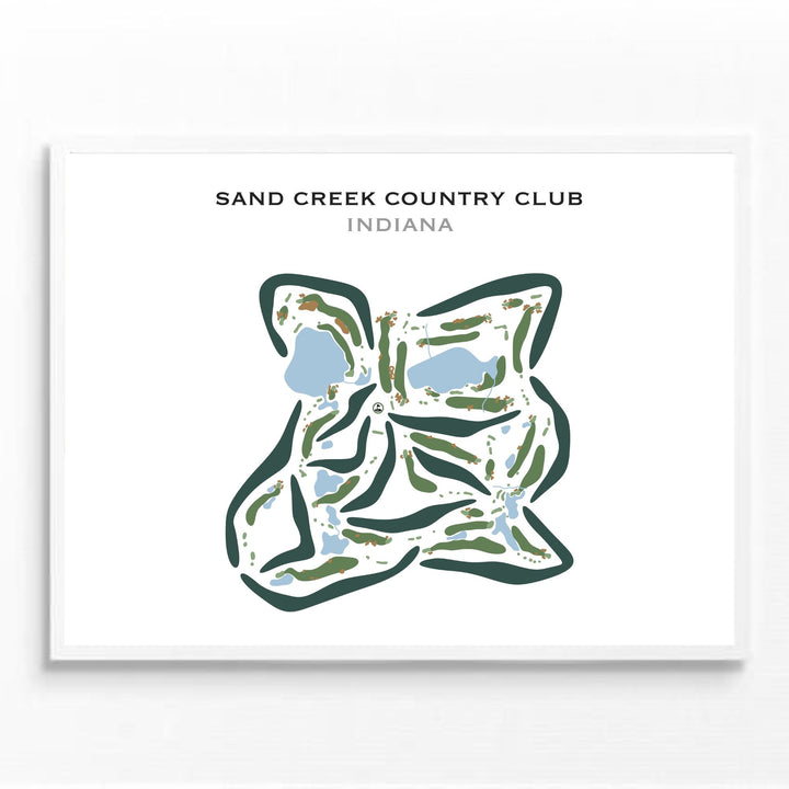 Sand Creek Country Club, Indiana - Printed Golf Courses