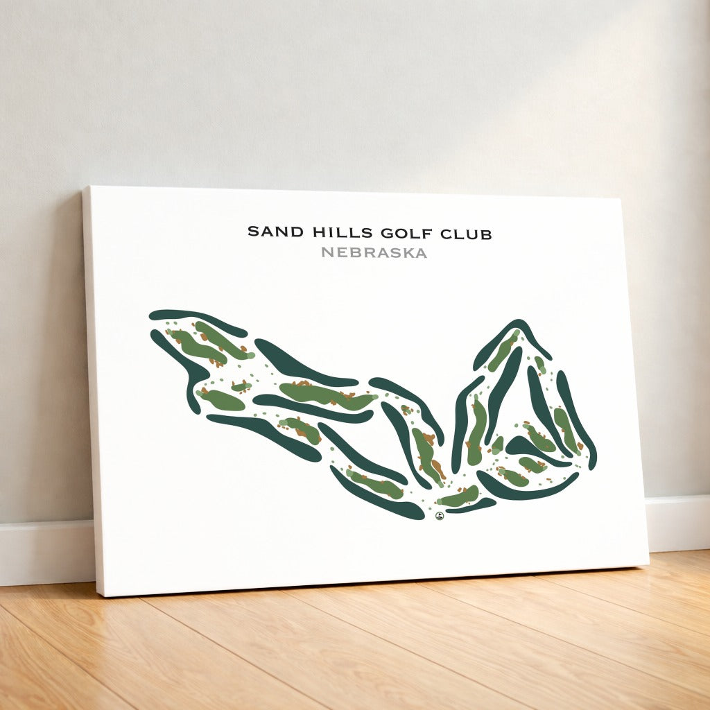Sand Hills Golf Club, Nebraska - Printed Golf Course