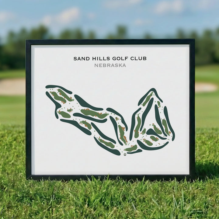 Sand Hills Golf Club, Nebraska - Printed Golf Course