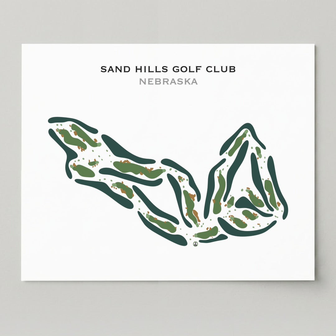 Sand Hills Golf Club, Nebraska - Printed Golf Course