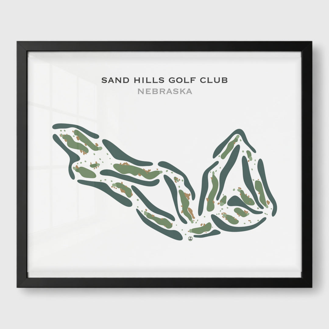 Sand Hills Golf Club, Nebraska - Printed Golf Course