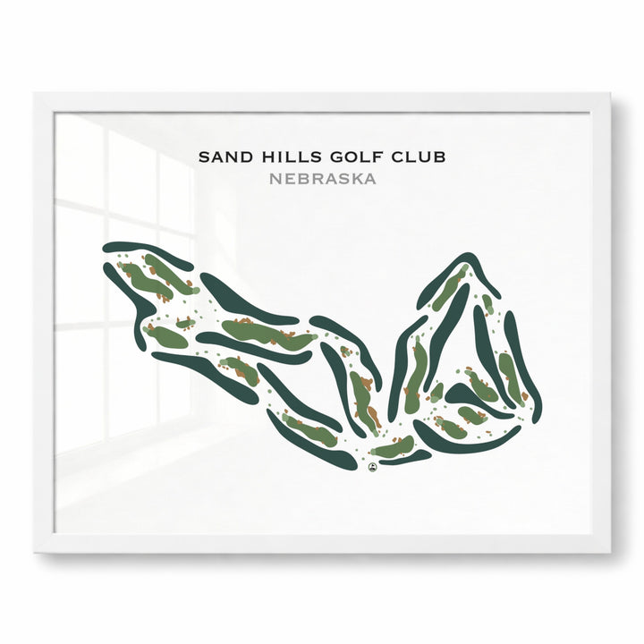 Sand Hills Golf Club, Nebraska - Printed Golf Course