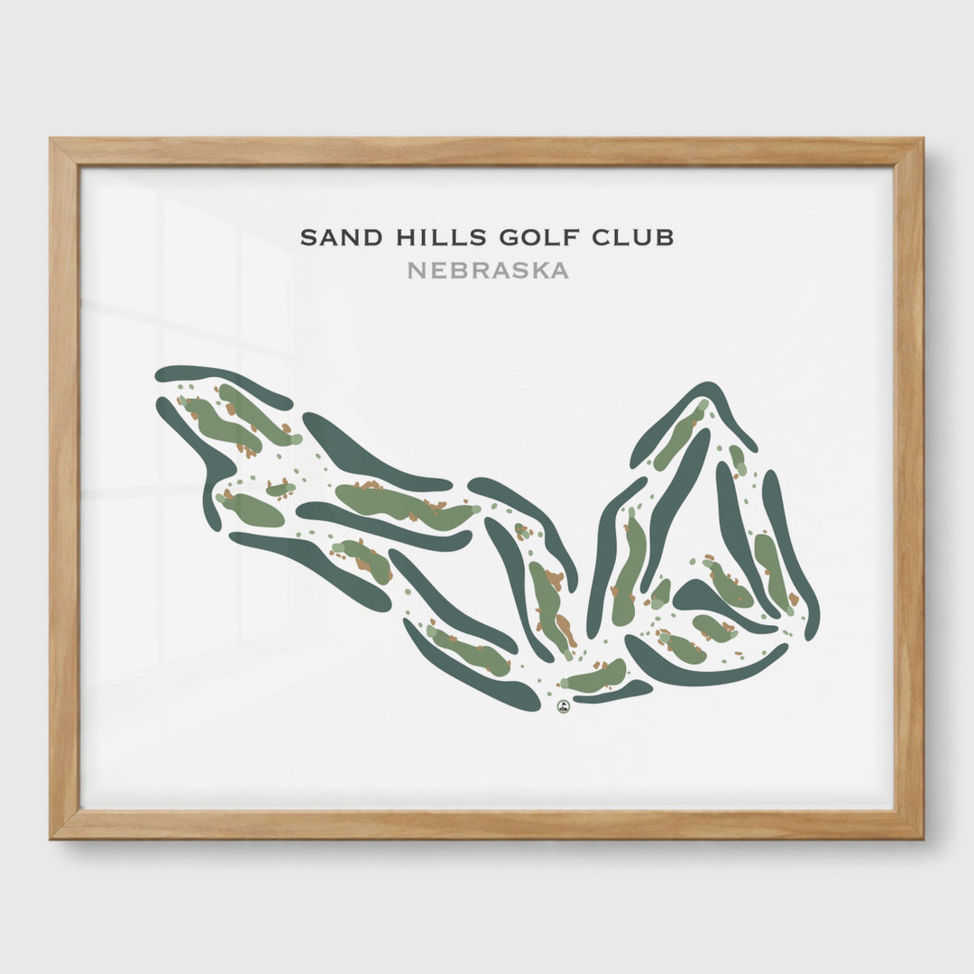 Sand Hills Golf Club, Nebraska - Printed Golf Course