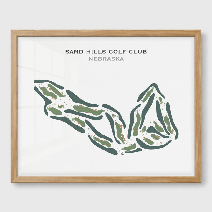 Sand Hills Golf Club, Nebraska - Printed Golf Course