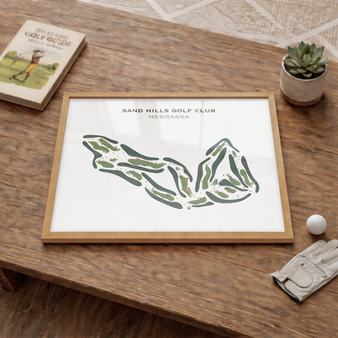 Sand Hills Golf Club, Nebraska - Printed Golf Course