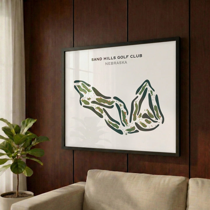 Sand Hills Golf Club, Nebraska - Printed Golf Course
