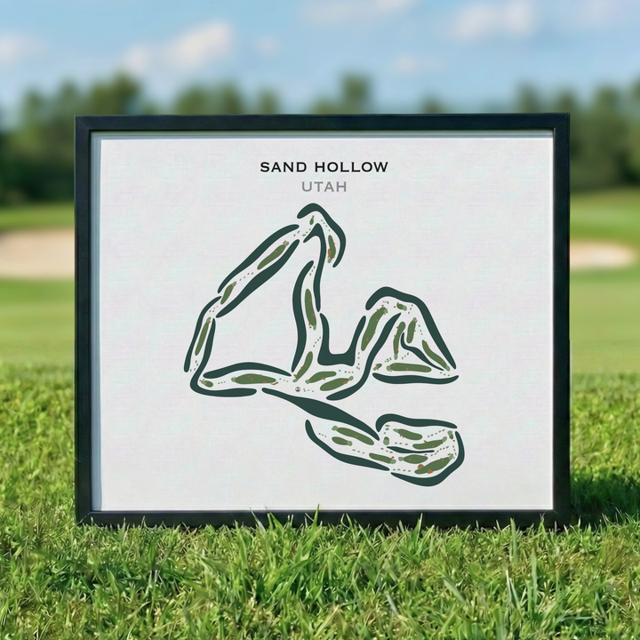 Sand Hollow Resort Golf Course, Hurricane Utah - Printed Golf Courses