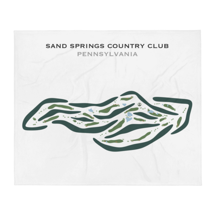 Sand Springs Country Club, Pennsylvania - Printed Golf Courses