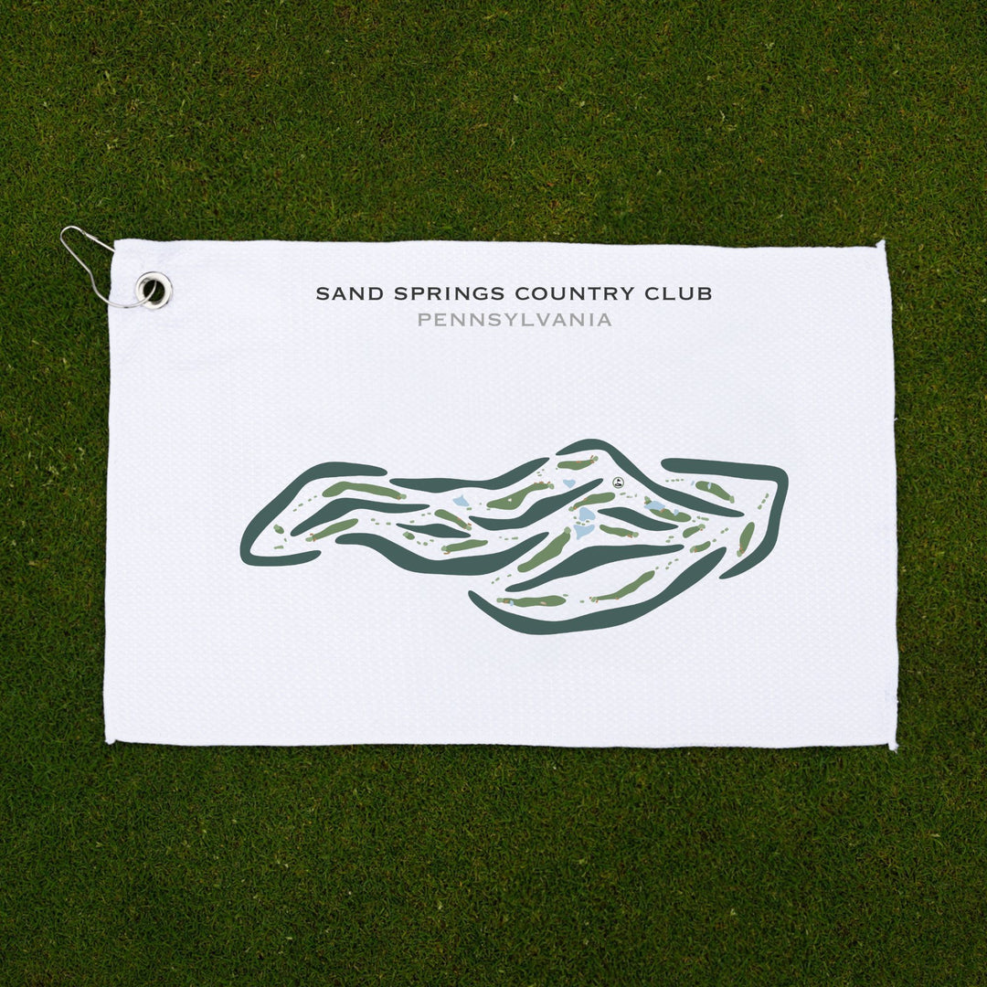 Sand Springs Country Club, Pennsylvania - Printed Golf Courses