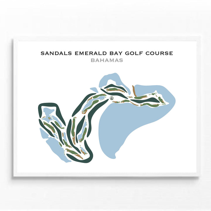 Sandals Emerald Bay, Bahamas - Printed Golf Courses